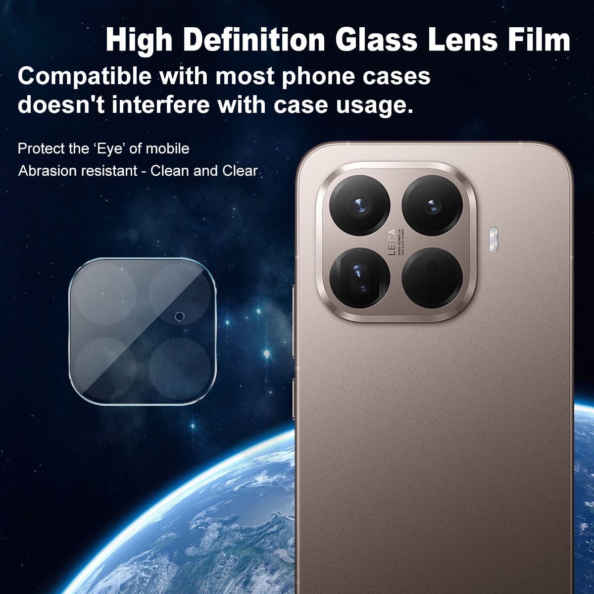 Härdat Glas 0.2mm Linsskydd Xiaomi 15T Pro Genomskinlig
