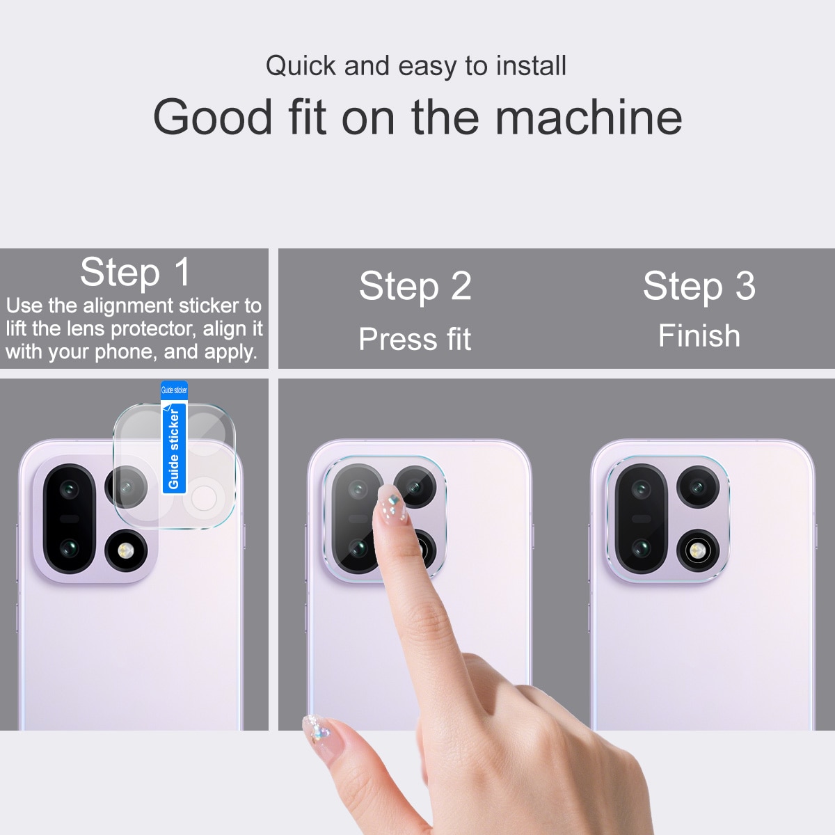 Härdat Glas 0.2mm Linsskydd  OnePlus 15 Genomskinlig
