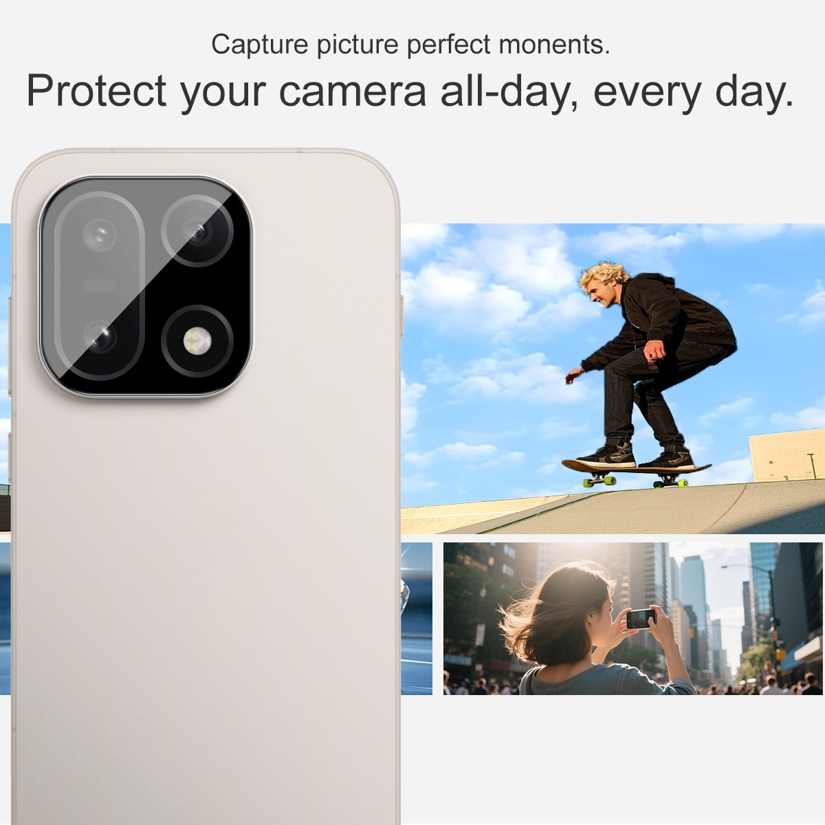 Härdat Glas 0.2mm Linsskydd  OnePlus 15 Svart