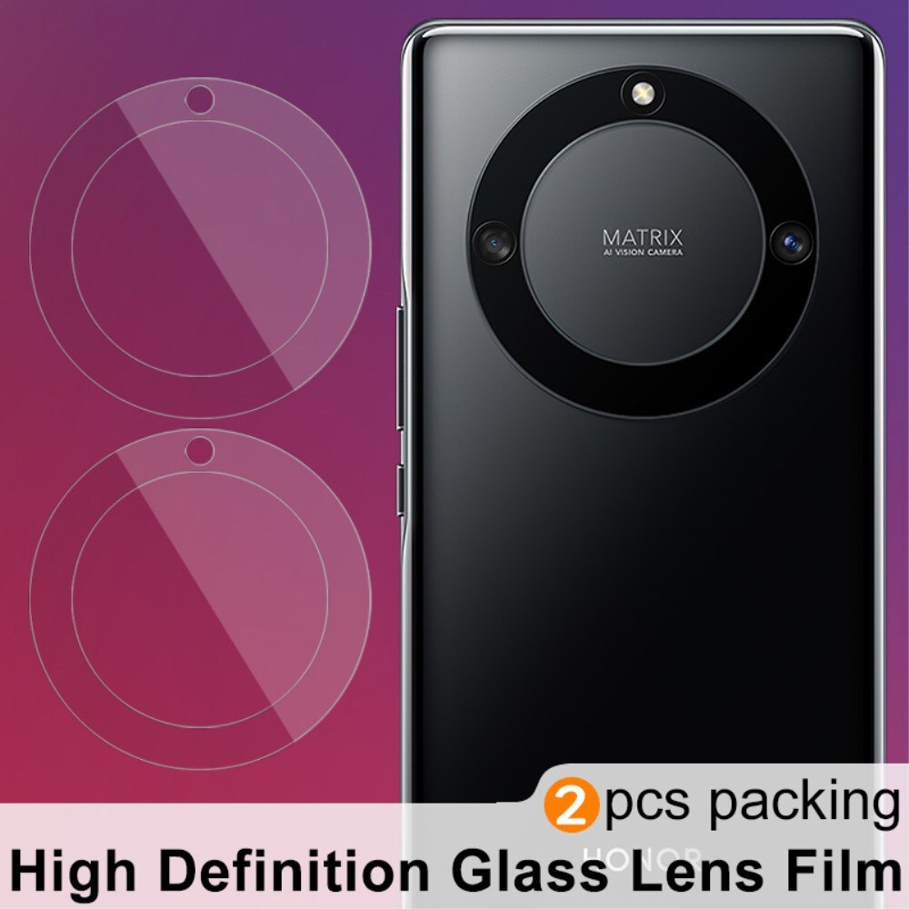 2-pack Härdat Glas Linsskydd Honor Magic5 Lite transparent