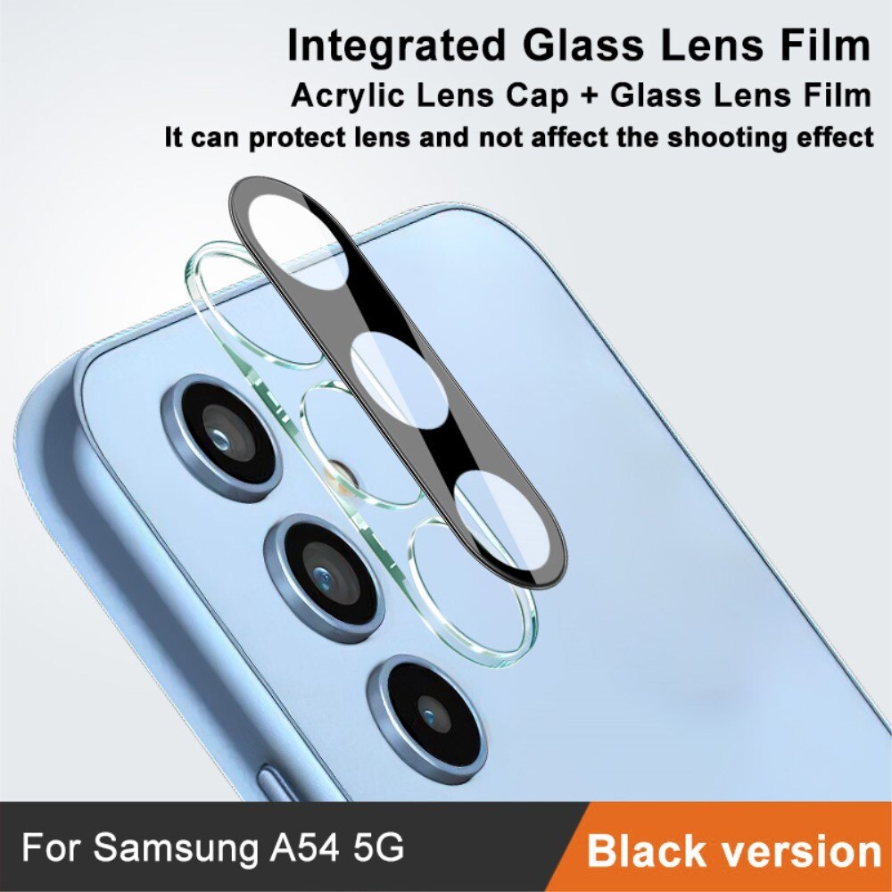 Härdat Glas 0.2mm Linsskydd Samsung Galaxy A54 Svart