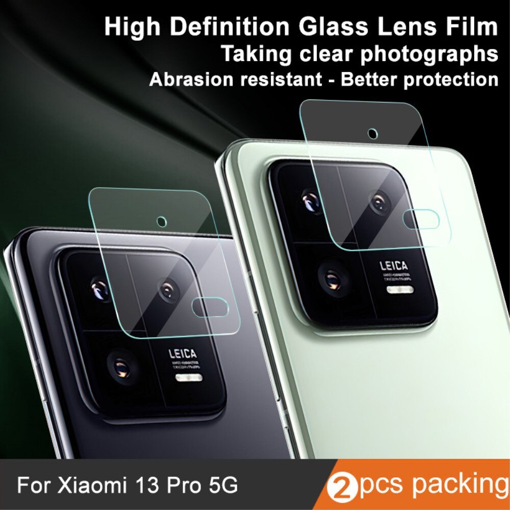 2-pack Härdat Glas Linsskydd Xiaomi 13 Pro transparent