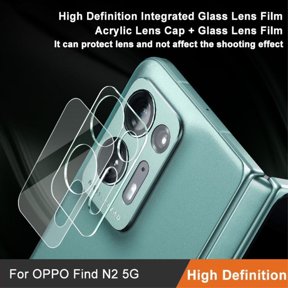 Härdat Glas 0.2mm Linsskydd Oppo Find N2 Genomskinlig