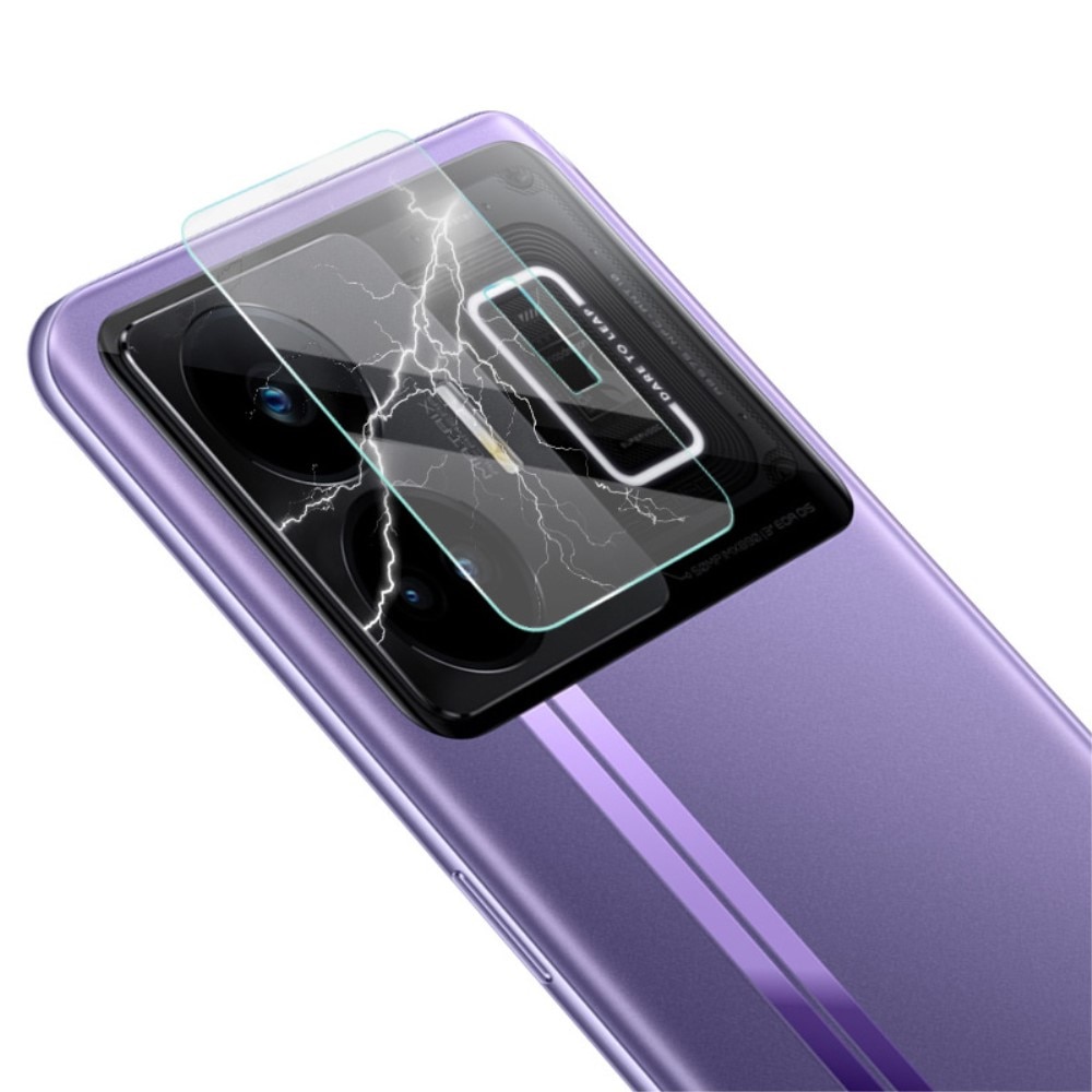 2-pack Härdat Glas Linsskydd  Realme GT3 Genomskinlig