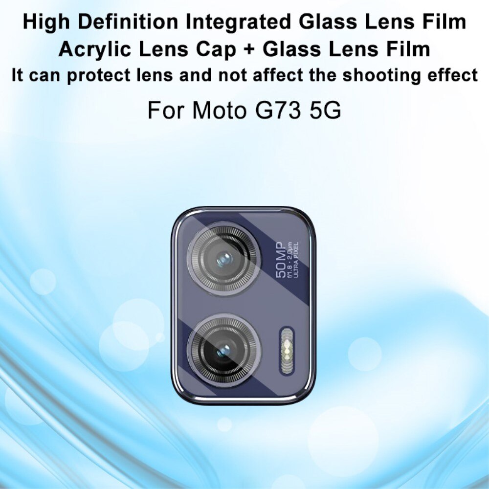 Härdat Glas 0.2mm Linsskydd Motorola Moto G73 Genomskinlig