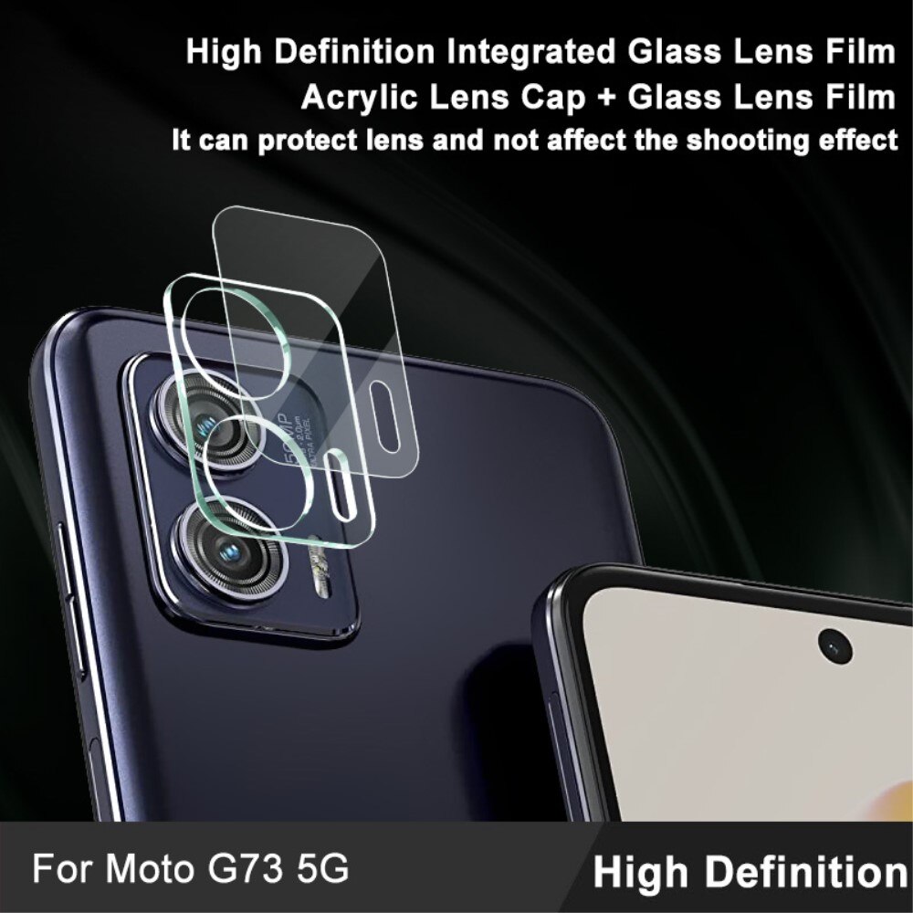 Härdat Glas 0.2mm Linsskydd Motorola Moto G73 Genomskinlig