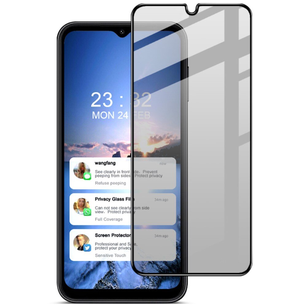 Heltäckande Privacy Skärmskydd Samsung Galaxy A14