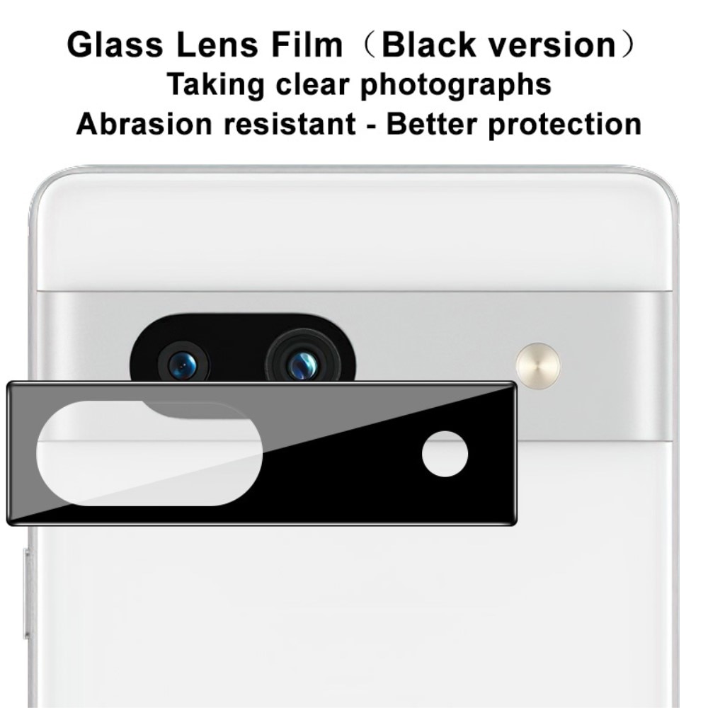 Härdat Glas 0.2mm Linsskydd Google Pixel 7a svart