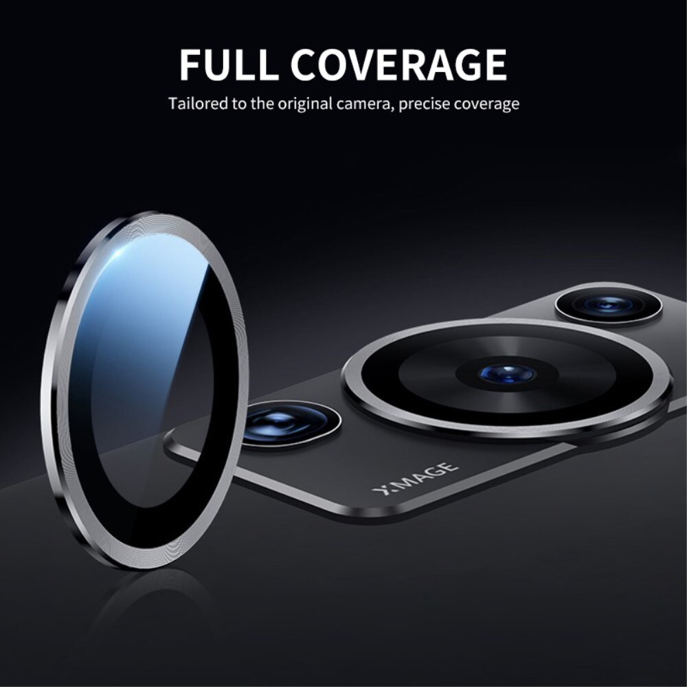 Linsskydd Aluminium + Härdat Glas Huawei P60 Pro/P60 Svart