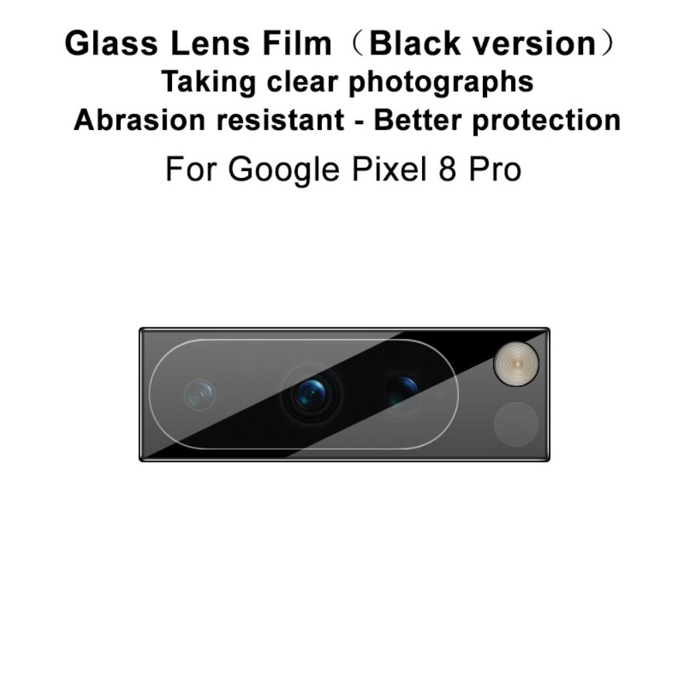 Härdat Glas 0.2mm Linsskydd Google Pixel 8 Pro svart