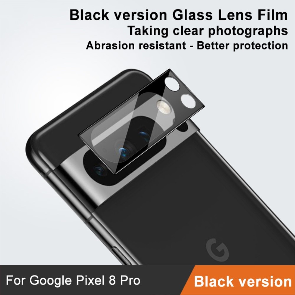 Härdat Glas 0.2mm Linsskydd Google Pixel 8 Pro Svart