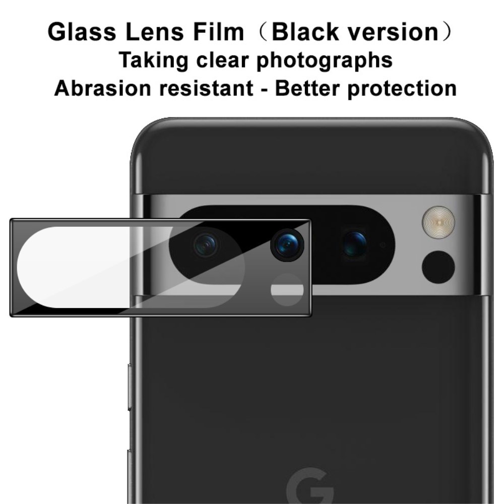 Härdat Glas 0.2mm Linsskydd Google Pixel 8 Pro svart