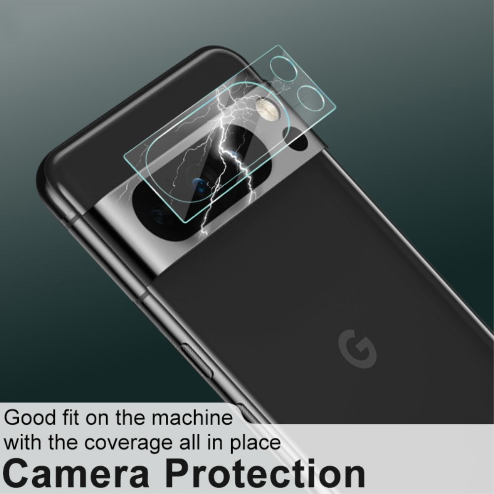 2-pack Härdat Glas Kameraskydd Google Pixel 8 Pro transparent