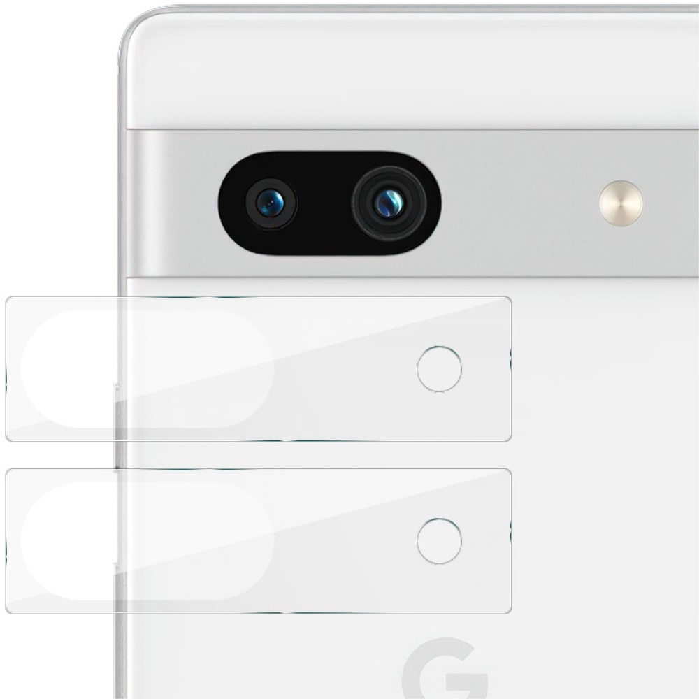 2-pack Härdat Glas Linsskydd Google Pixel 7a transparent