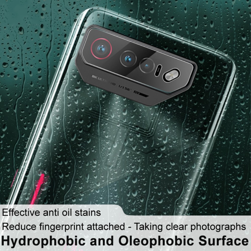 2-pack Härdat Glas Linsskydd Asus ROG Phone 7 transparent