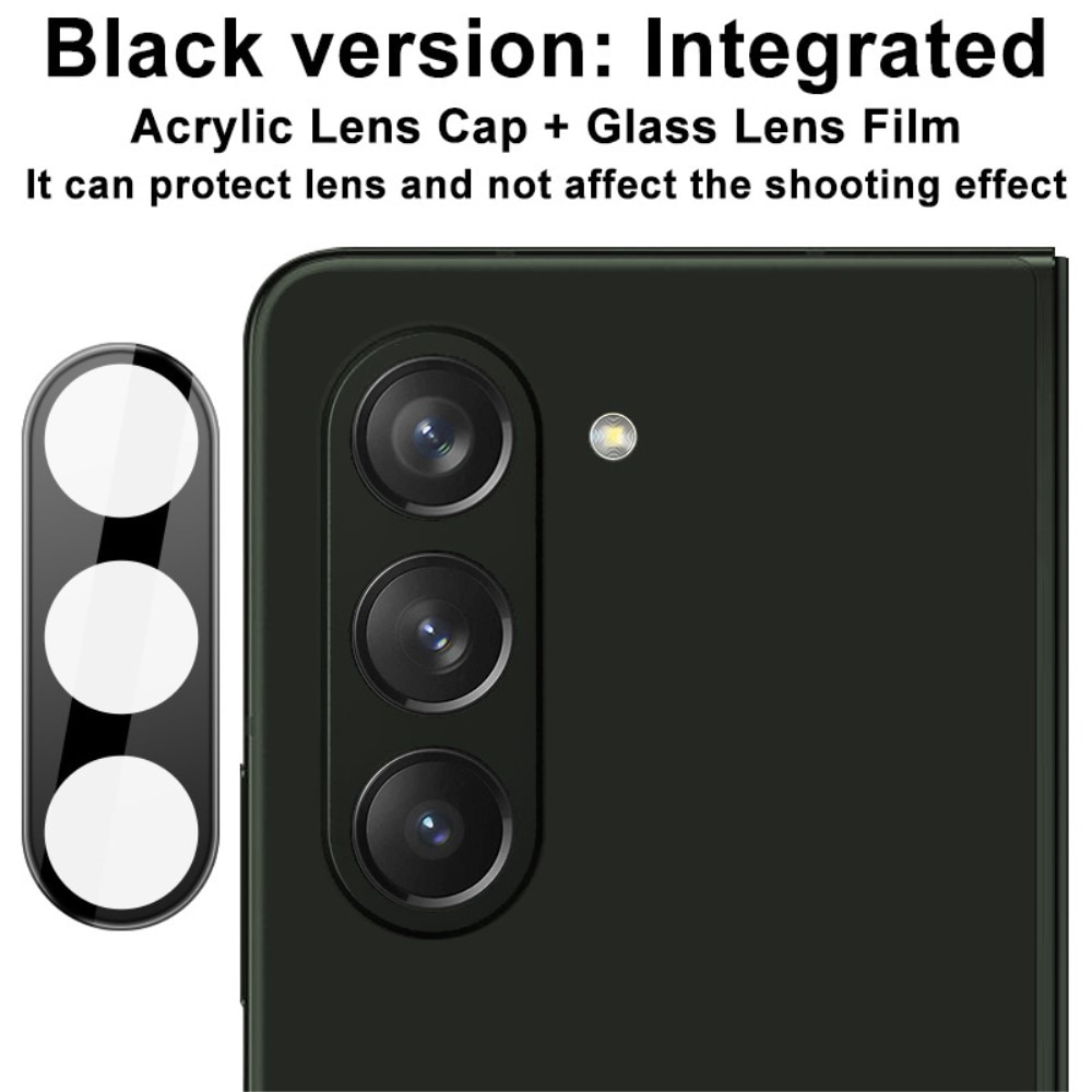 Härdat Glas 0.2mm Linsskydd Samsung Galaxy Z Fold 5 svart