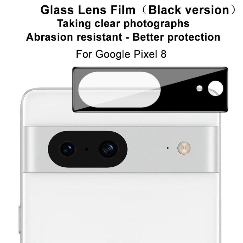 Härdat Glas 0.2mm Linsskydd Google Pixel 8 Svart