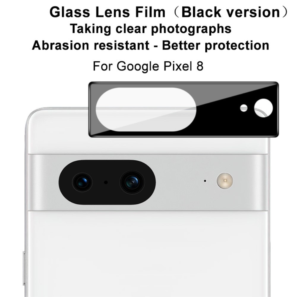 Härdat Glas 0.2mm Linsskydd Google Pixel 8 svart