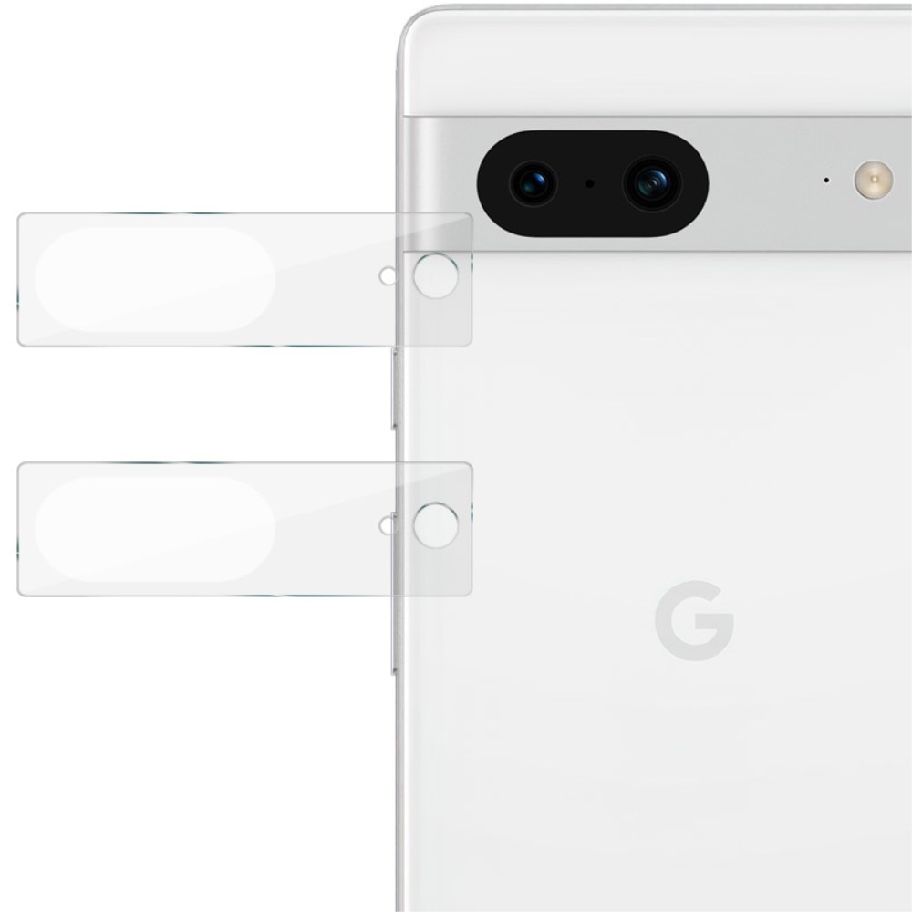 2-pack Härdat Glas Kameraskydd Google Pixel 8 transparent