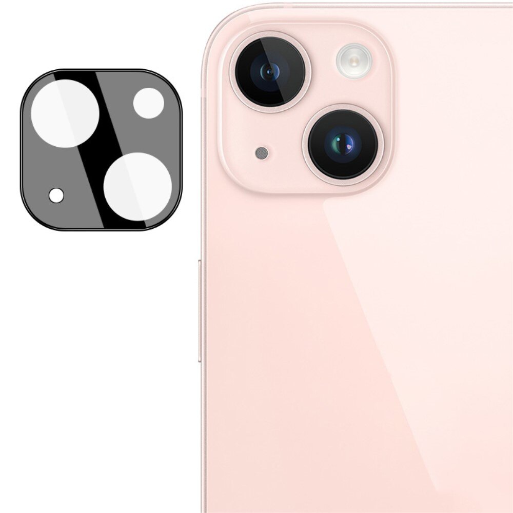 Härdat Glas 0.2mm Linsskydd iPhone 15 Plus Svart