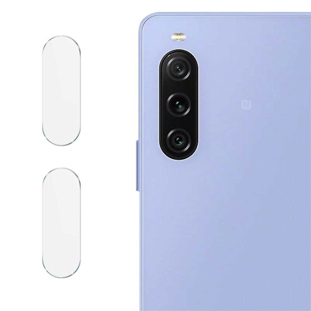 2-pack Härdat Glas Linsskydd Sony Xperia 10 V transparent