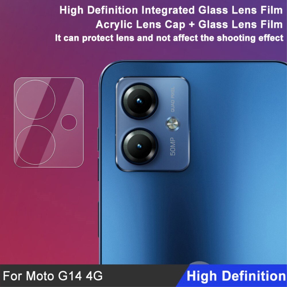 Härdat Glas 0.2mm Linsskydd Motorola Moto G14 transparent