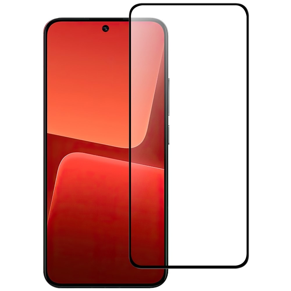 Heltäckande Härdat Glas Skärmskydd Xiaomi 13T Pro svart