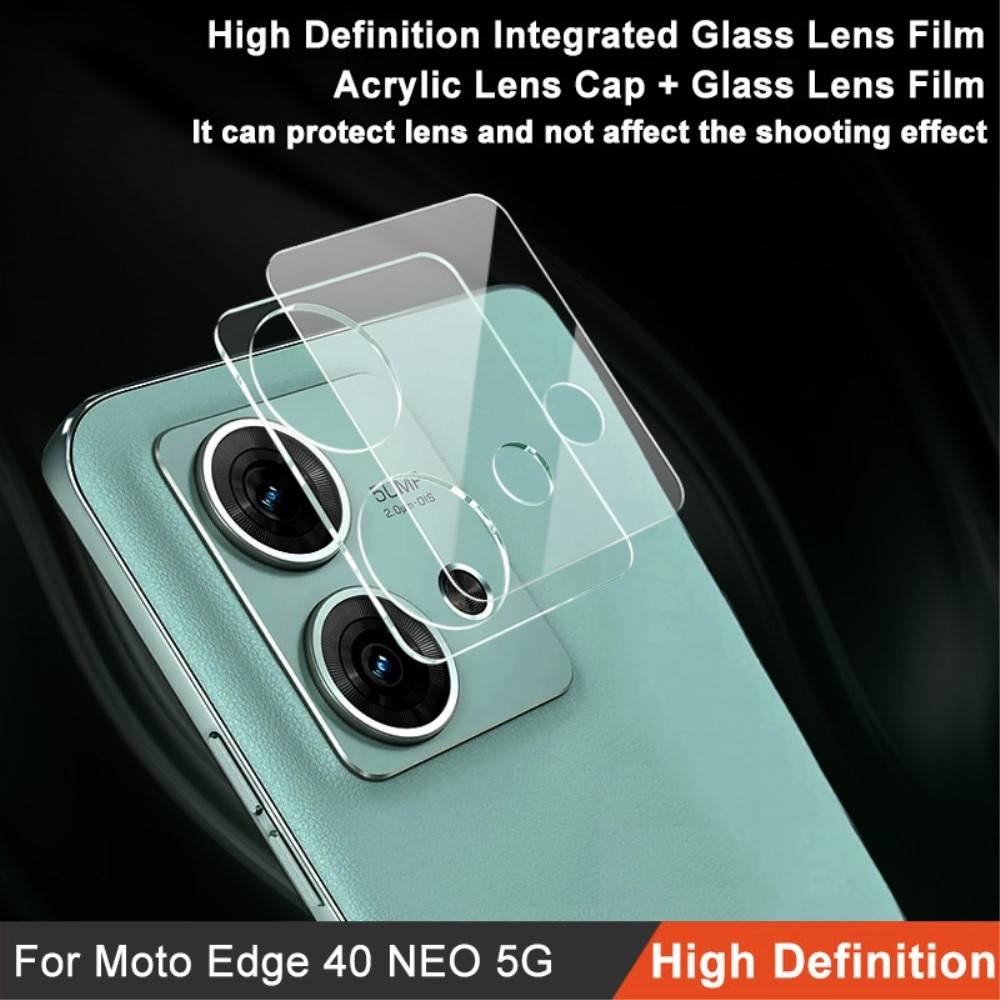 Härdat Glas 0.2mm Linsskydd Motorola Edge 40 Neo transparent