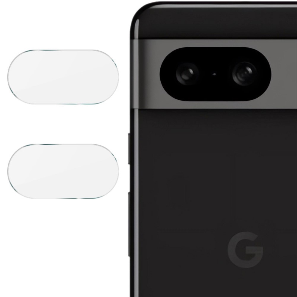 2-pack Härdat Glas Linsskydd Google Pixel 8 transparent