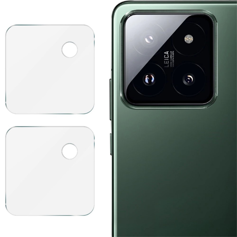 2-pack Härdat Glas Linsskydd Xiaomi 14 Pro transparent