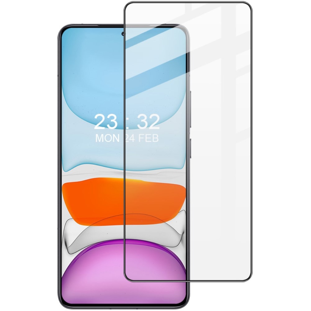 Heltäckande Härdat Glas Skärmskydd Xiaomi Poco X6 Pro svart