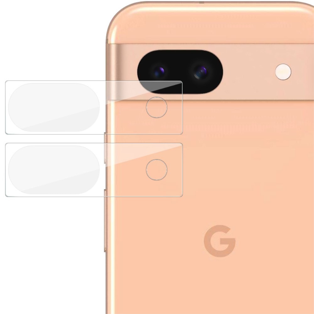 2-pack Härdat Glas Kameraskydd Google Pixel 8a transparent