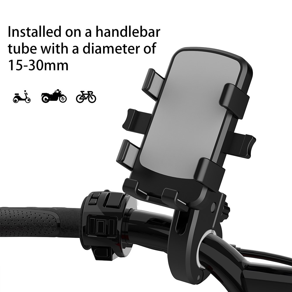 Mobilhållare för styret cykel/motorcykel svart