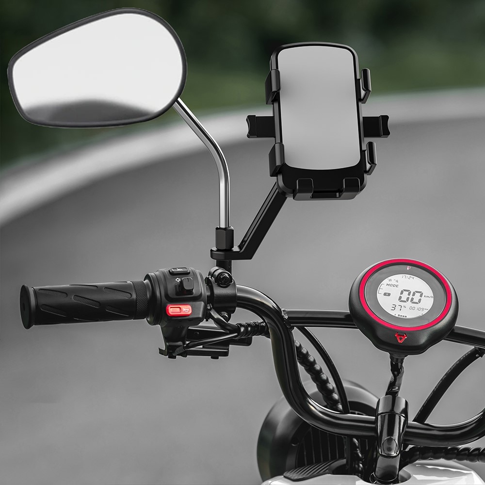 Mobilhållare för backspegeln cykel/motorcykel svart