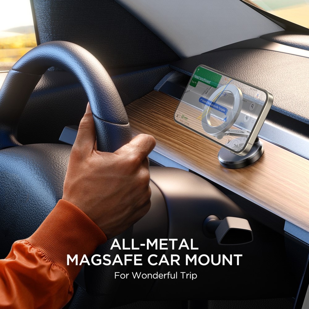 JR-ZS403 Magnetic MagSafe Foldable Car Mount Holder svart