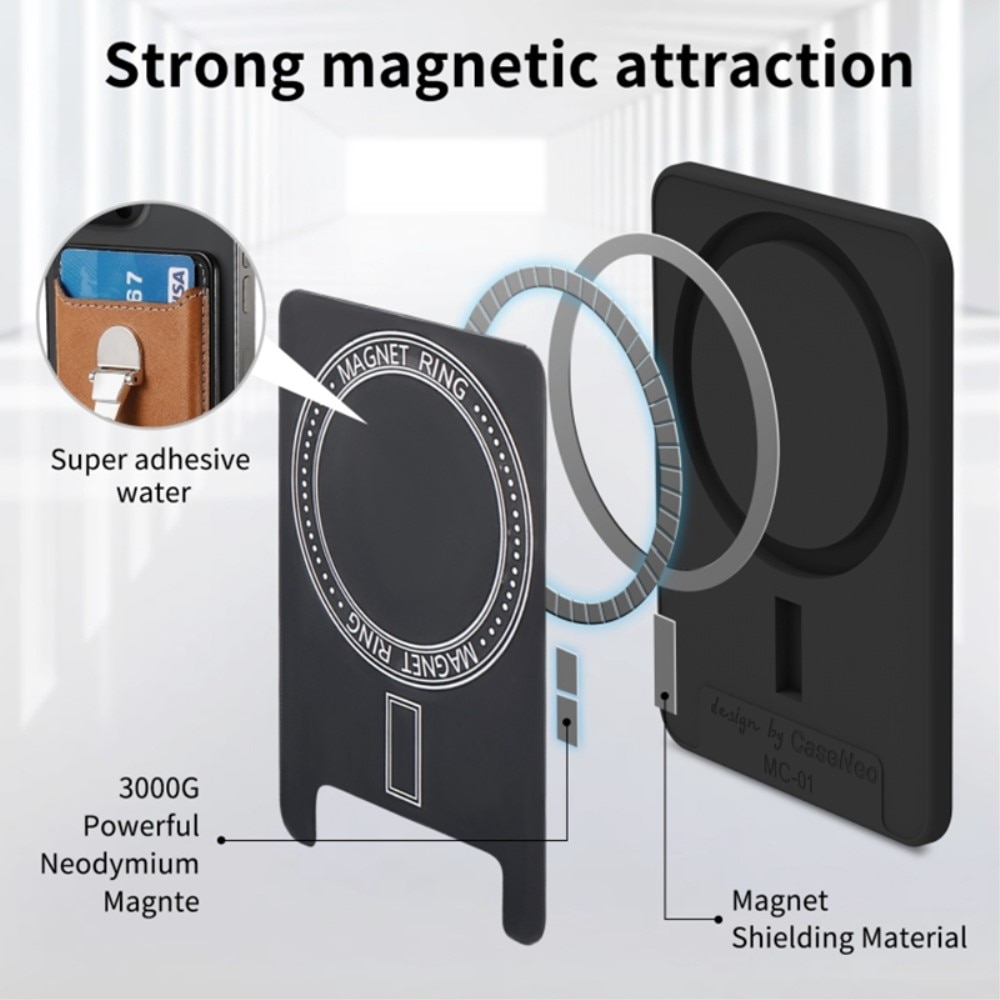 Korthållare MagSafe Kickstand Ring brun