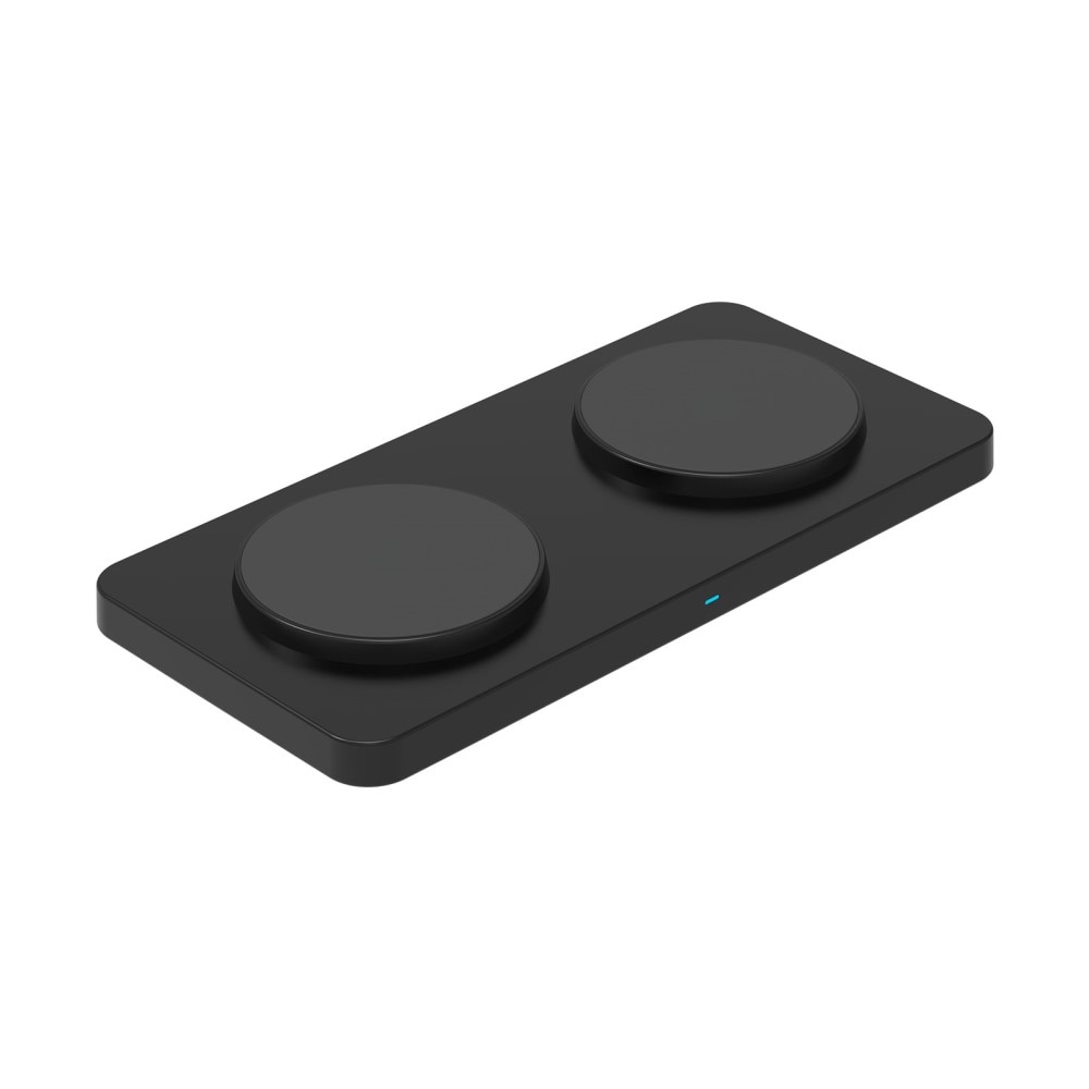 2-in-1 Magnetisk Trådlös laddningsplatta 30W svart