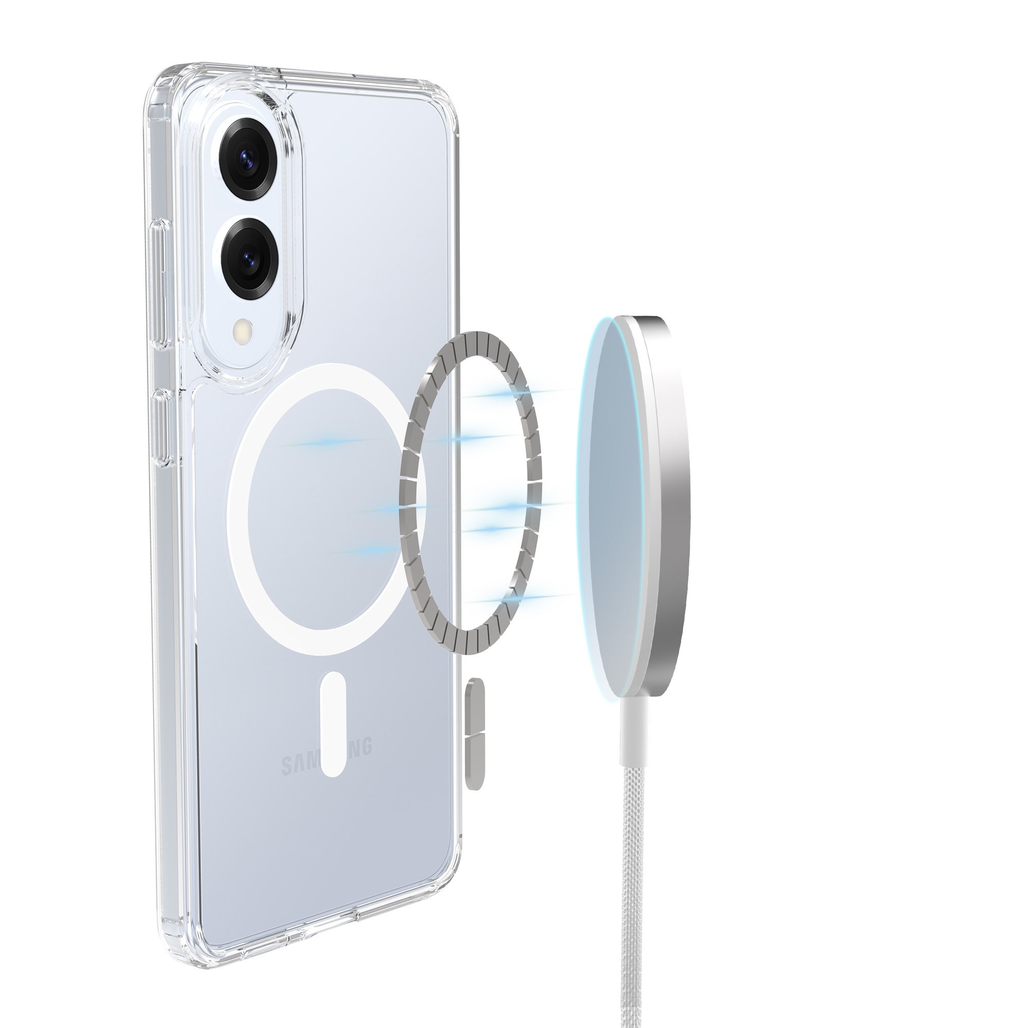 Hybridskal MagSafe Samsung Galaxy S25 Edge transparent