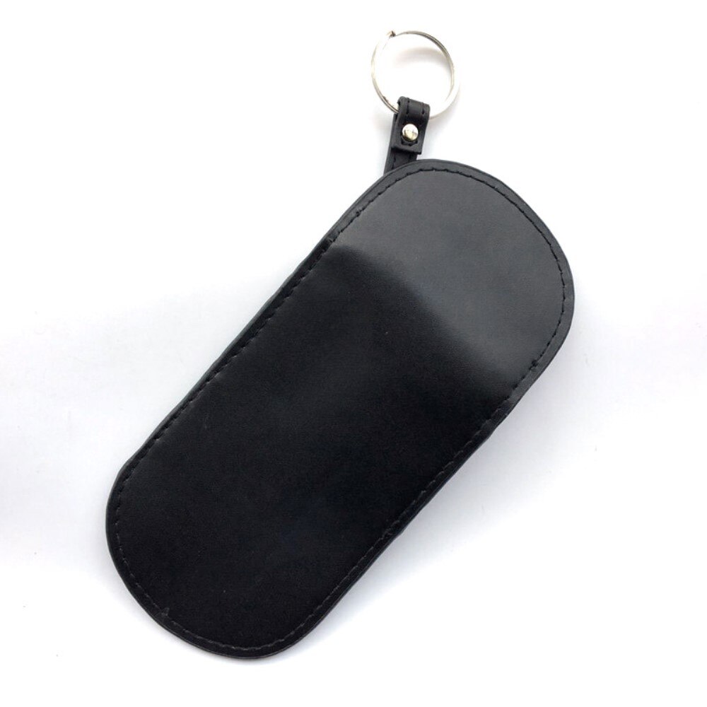 Bilnyckelfodral RFID-skydd Läder svart