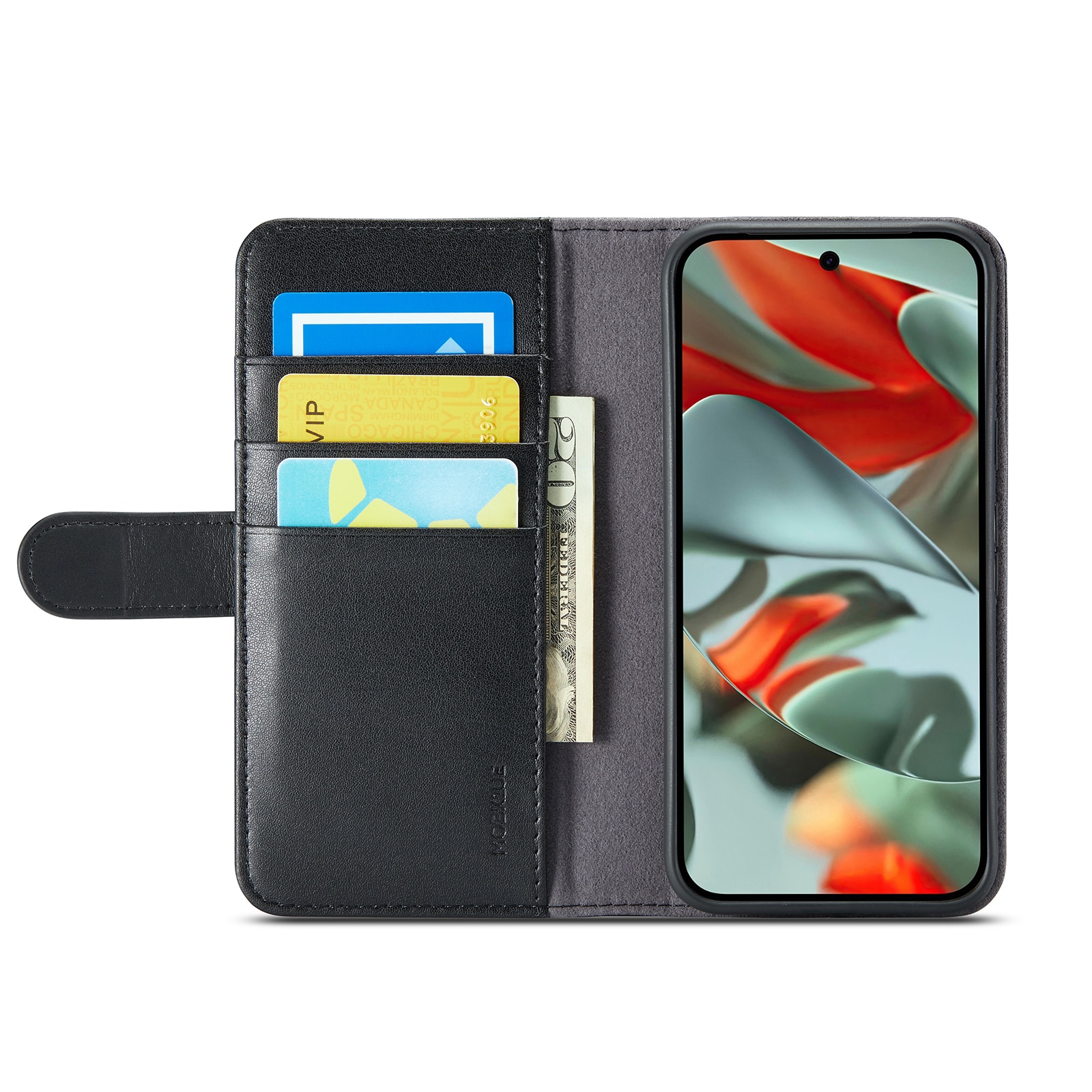 Äkta Läderfodral Google Pixel 10 Pro Svart