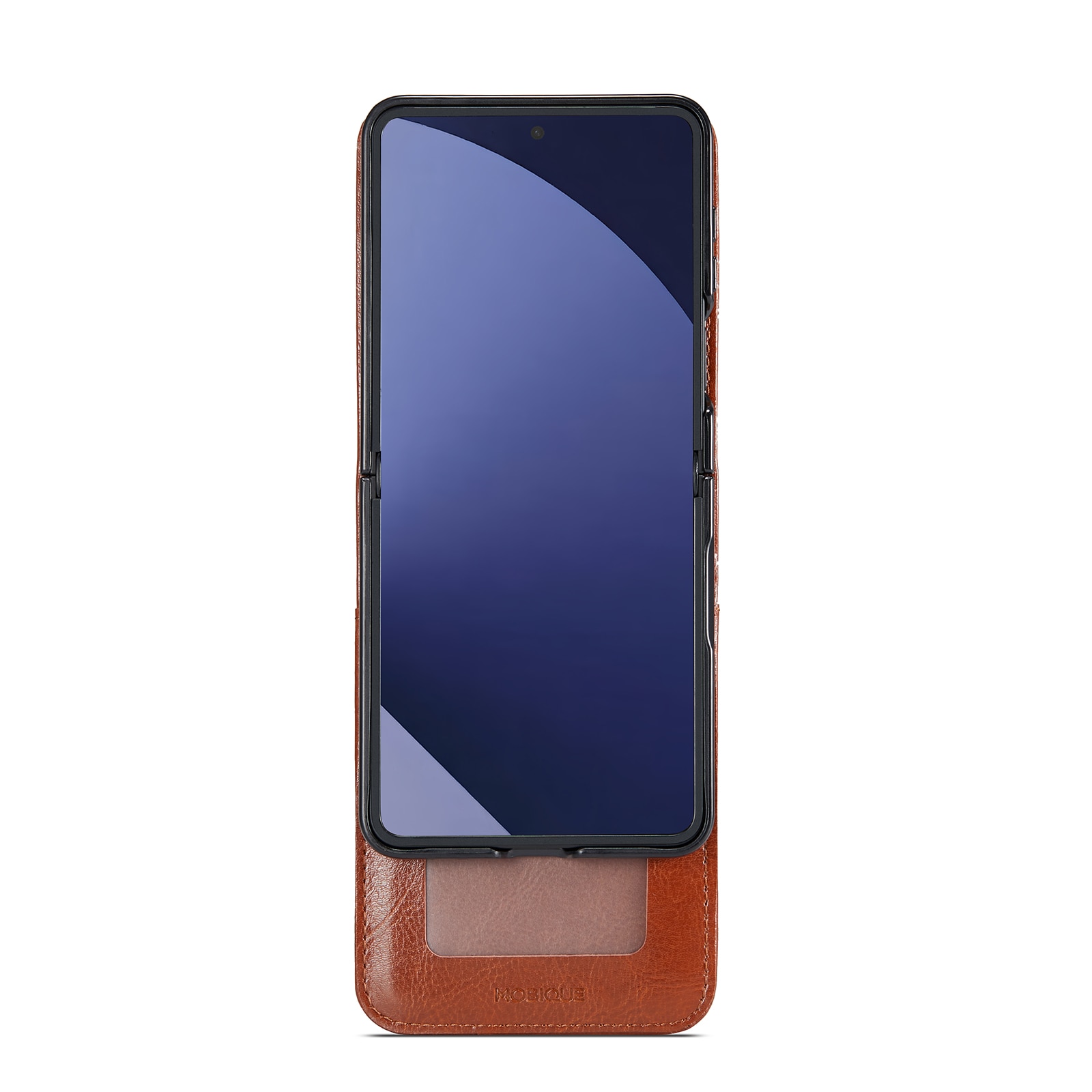 Äkta Läderfodral Samsung Galaxy Z Flip 7 Cognac