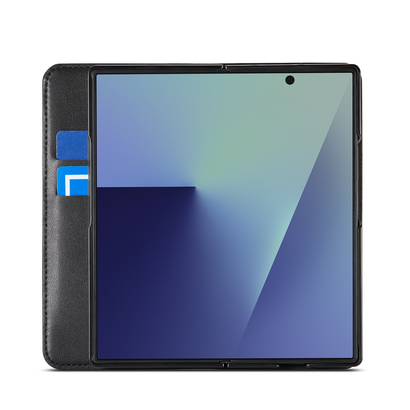 Äkta Läderfodral Samsung Galaxy Z Fold 7 Svart