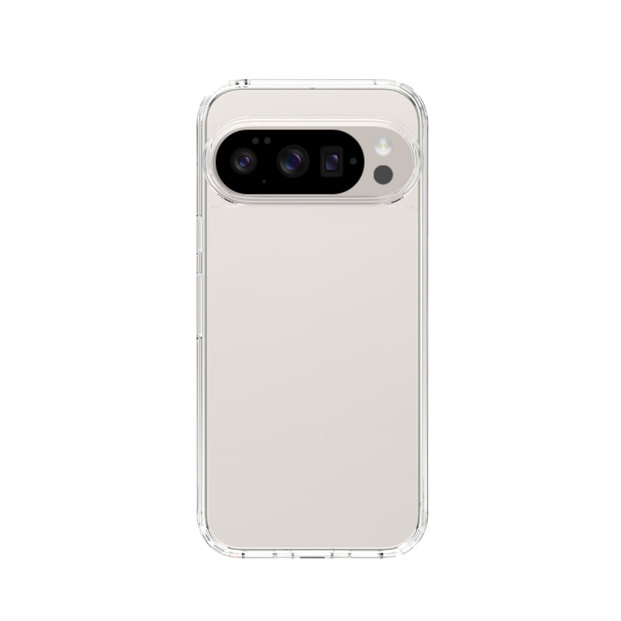 Hybridskal Google Pixel 10 Genomskinlig