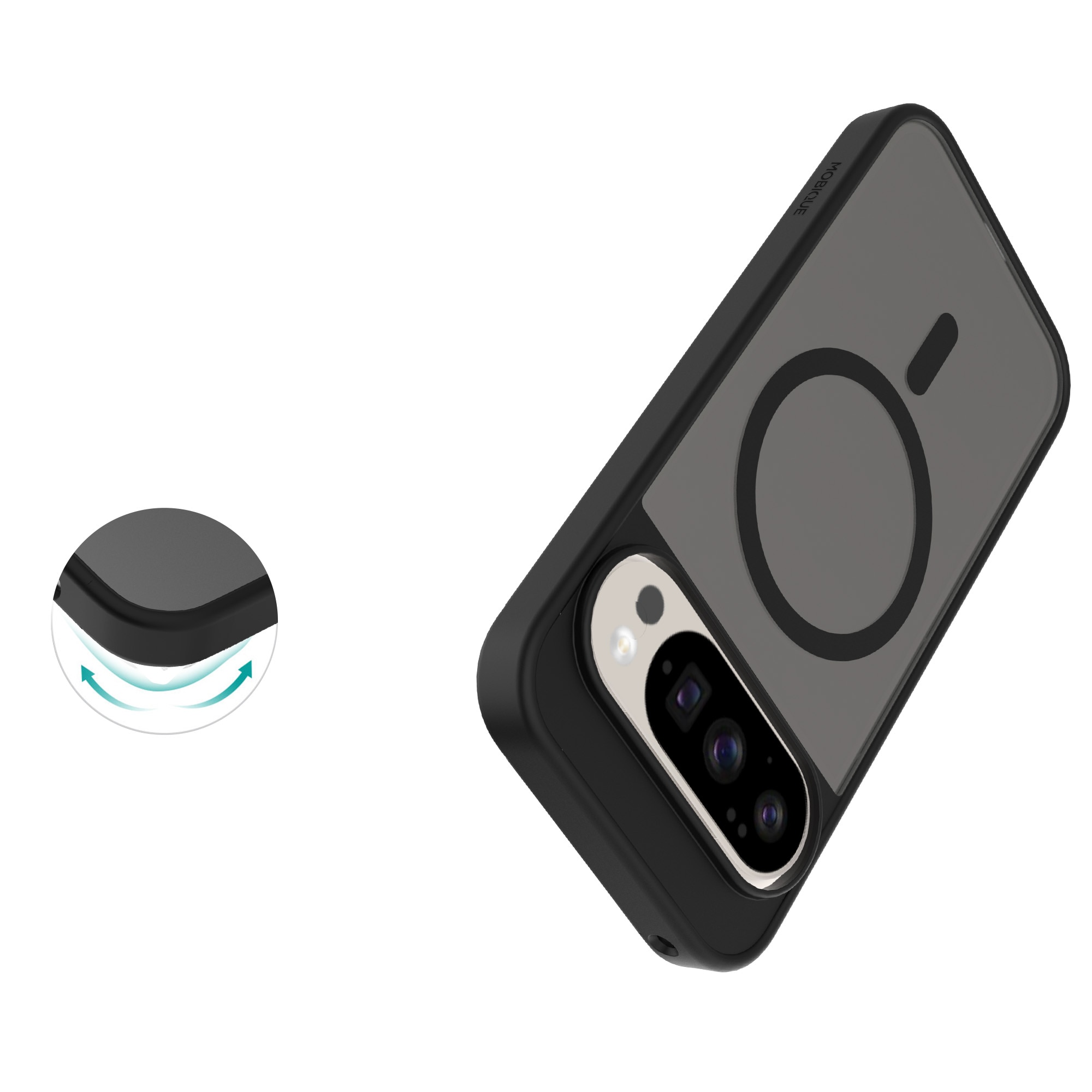 Magnetic Hybrid Skal Google Pixel 10 Pro XL Frosted Black