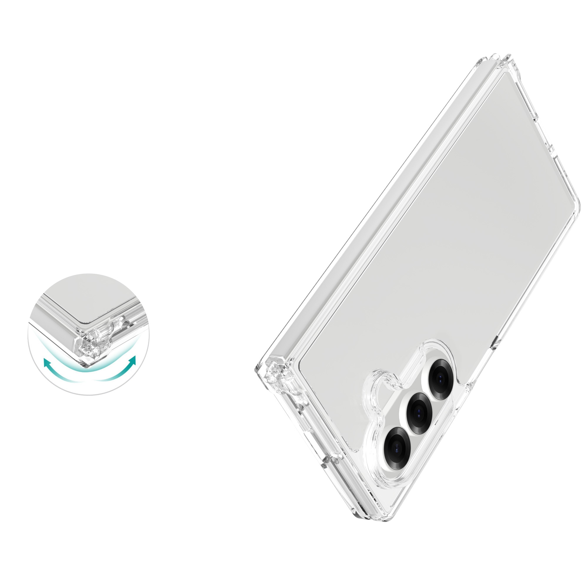 Hybridskal Samsung Galaxy Z Fold 7 transparent