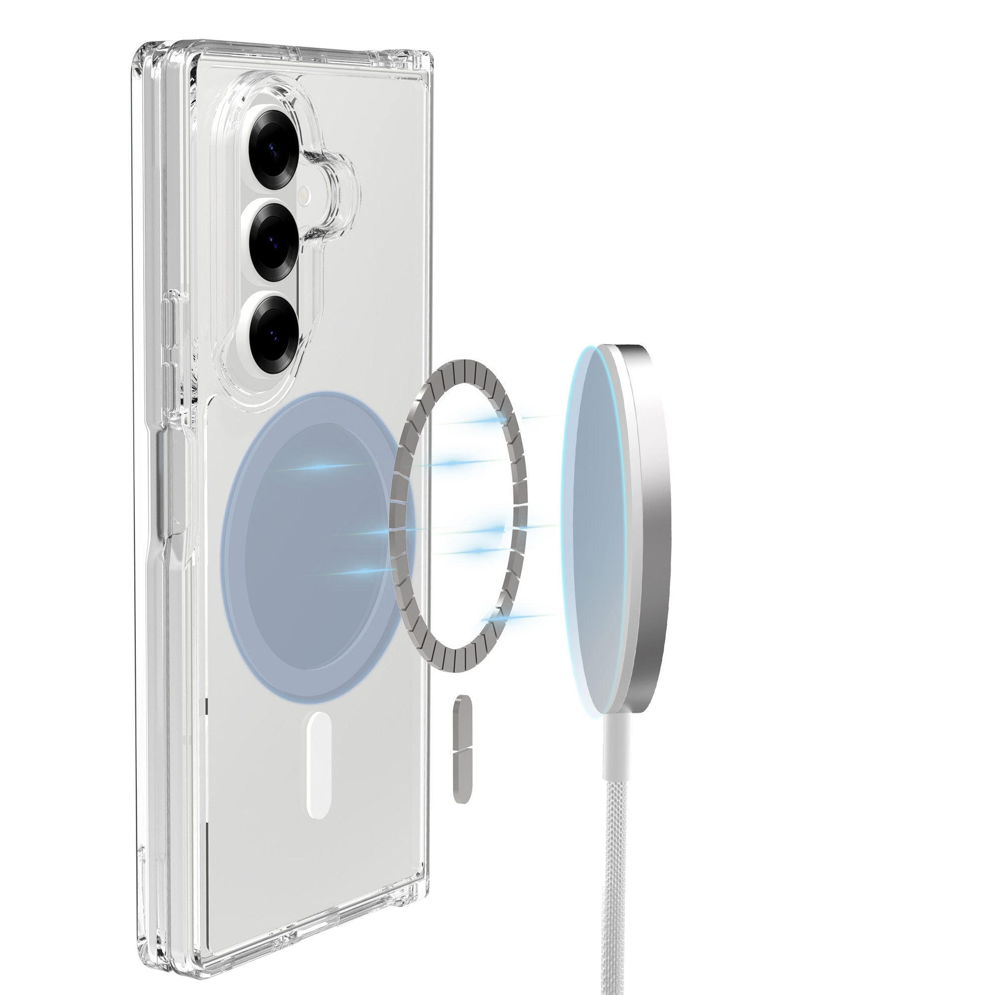 Hybridskal MagSafe Samsung Galaxy Z Fold 7 Genomskinlig