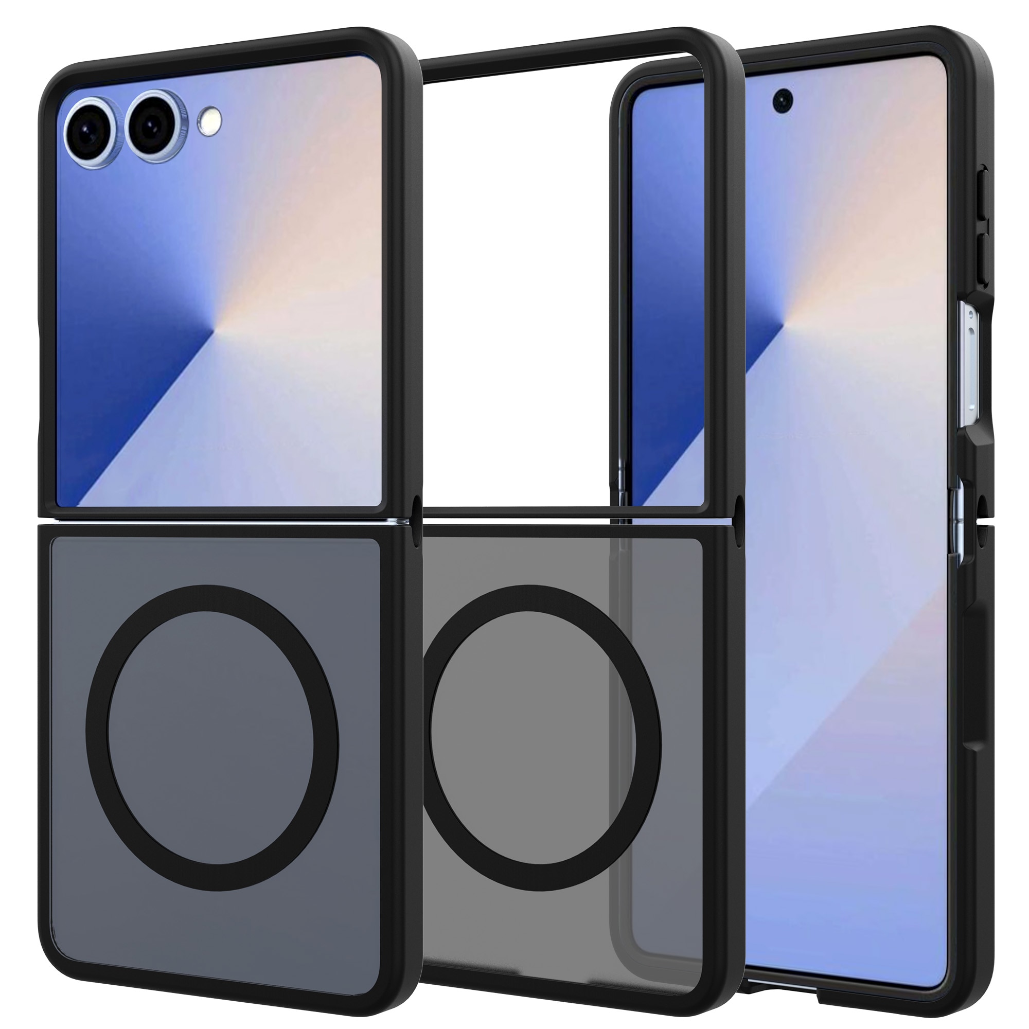 Magnetic Hybrid Skal Samsung Galaxy Z Flip 7 Frosted Black