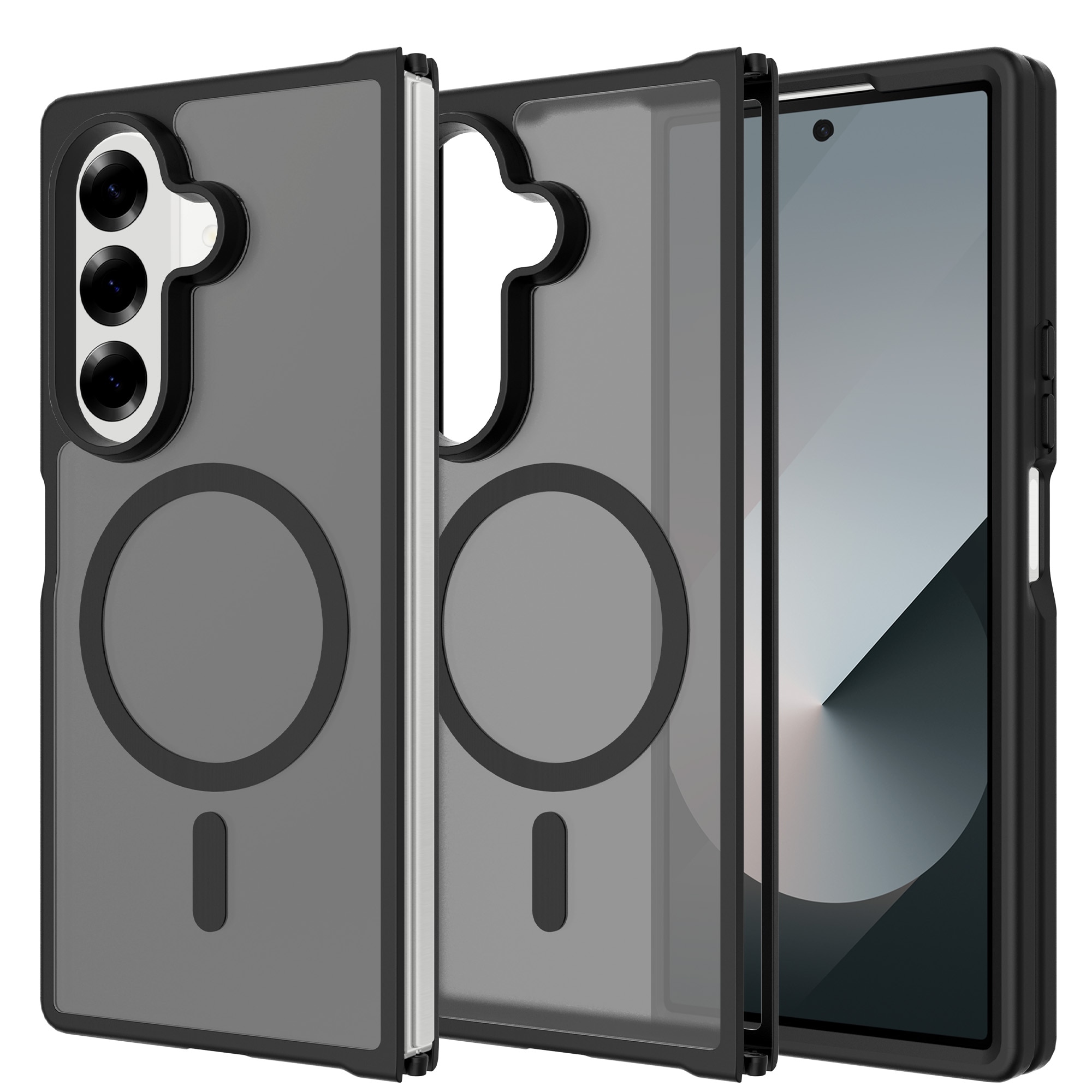 Magnetic Hybrid Skal Samsung Galaxy Z Fold 7 Frosted Black