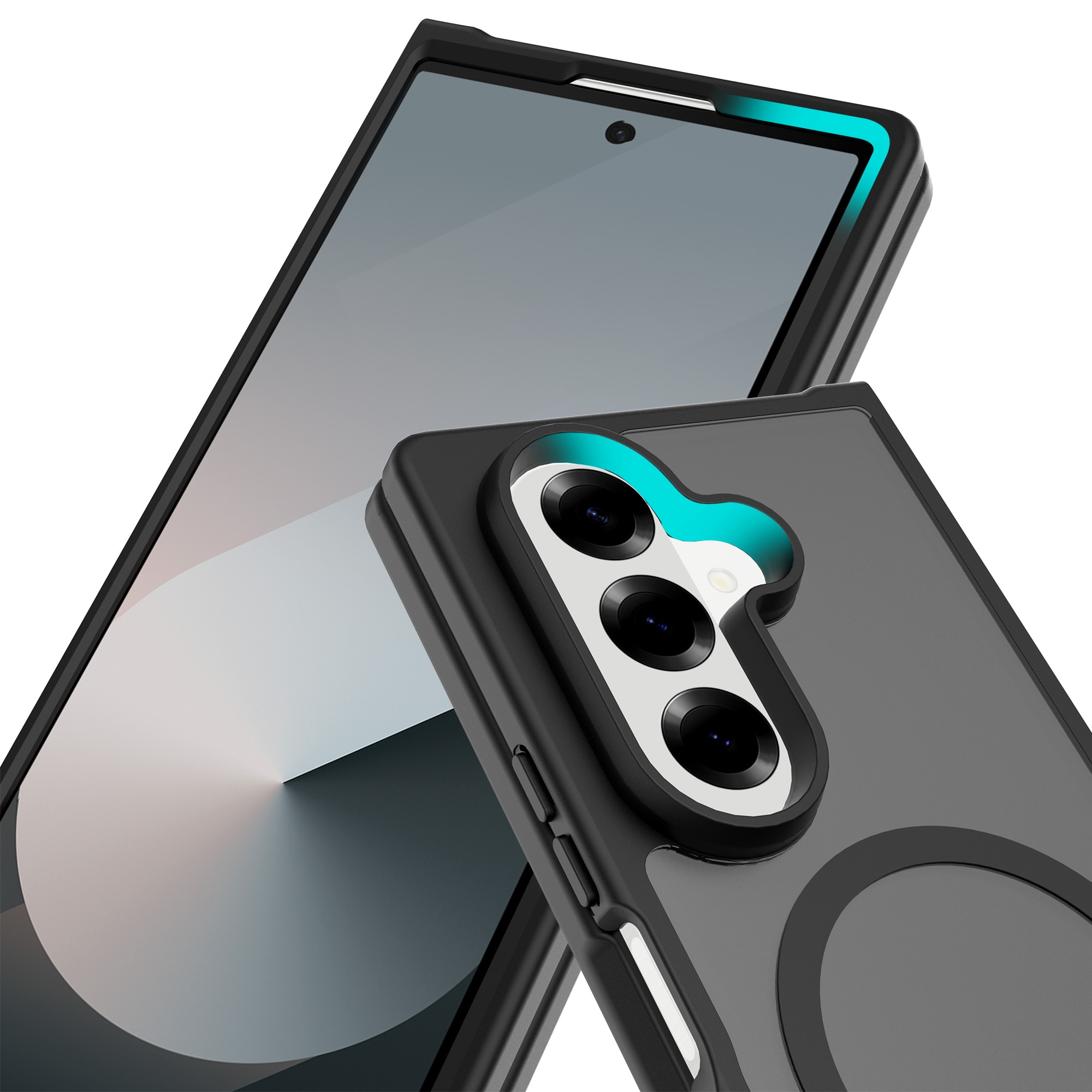 Magnetic Hybrid Skal Samsung Galaxy Z Fold 7 Frosted Black