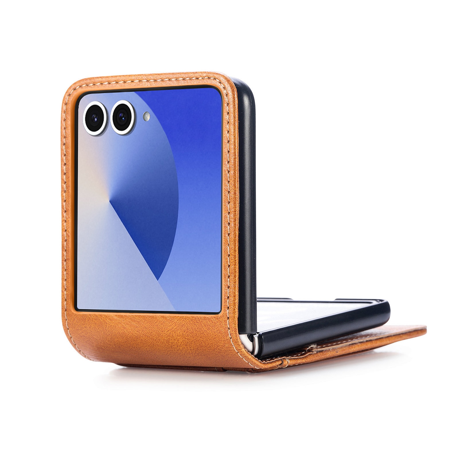 Mobilfodral Samsung Galaxy Z Flip 7 Cognac